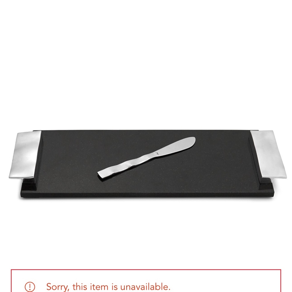 Michael Aram ripple effect cheeseboard with small knife